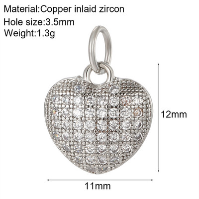 Armsad südamelindude krambid ehete valmistamise tarvikute jaoks Pave Roheline Punane Sinine Tsirkoon Kullavärvi Dijes Kaelakee Kõrvarõngad Käevõru