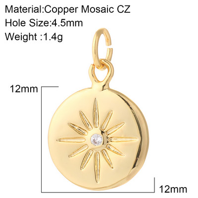 Sirds sarkana balta rotaslietu izgatavošana piekariņi Zelta krāsa Micro Pave Dangle Diy Kulonu piederumi Auskaru Kaklarota Dizainera vara dāvana