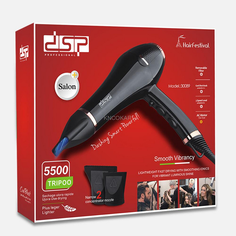 Kodumajapidamises kasutatav suure võimsusega föön Reguleeritav mitme funktsiooniga juuksuri föön ei kahjusta Power Generation föönit