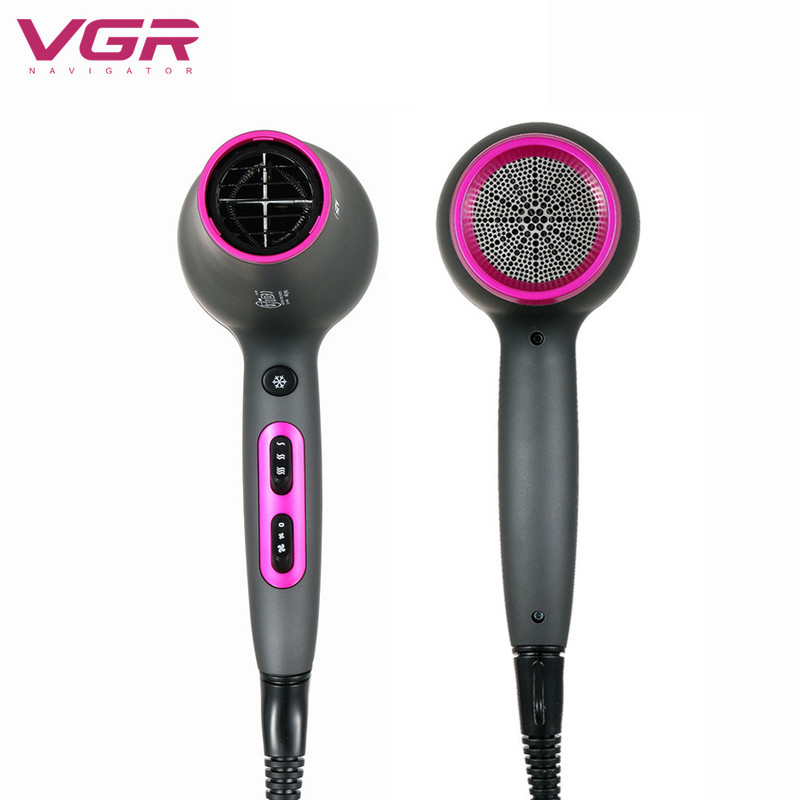 Uscător de păr cu ioni negativi de uz casnic Saloane de coafură Saloane de coafură Uscător de păr cald și rece Trachea termostatică de mare putere