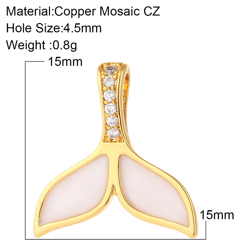 Mini Marine Life Animal aukso spalvos žavesys, skirtas papuošalams gaminti dideliais kiekiais Metalinis pakabukas pasidaryk pats auskaras karoliai varinis pakabukas