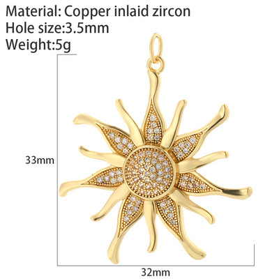 Heart Love Charms για κοσμήματα Προμήθειες κατασκευής Star Evil Blue Eye Χρυσό επιμεταλλωμένο CZ Diy Σκουλαρίκια Μενταγιόν Γούρια για κοσμήματα