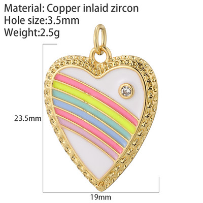 Heart Love Charms για κοσμήματα Προμήθειες κατασκευής Star Evil Blue Eye Χρυσό επιμεταλλωμένο CZ Diy Σκουλαρίκια Μενταγιόν Γούρια για κοσμήματα