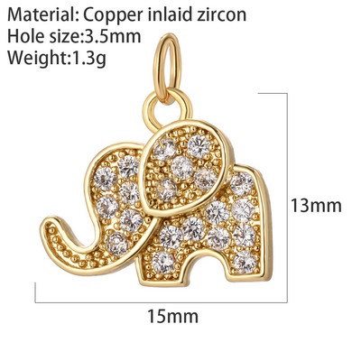 Heart Love Charms για κοσμήματα Προμήθειες κατασκευής Star Evil Blue Eye Χρυσό επιμεταλλωμένο CZ Diy Σκουλαρίκια Μενταγιόν Γούρια για κοσμήματα