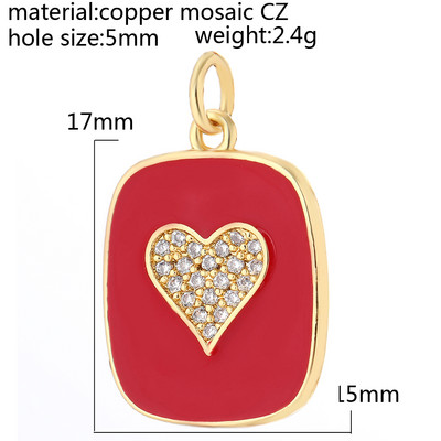 Heart Love Charms για κοσμήματα Προμήθειες κατασκευής Star Evil Blue Eye Χρυσό επιμεταλλωμένο CZ Diy Σκουλαρίκια Μενταγιόν Γούρια για κοσμήματα