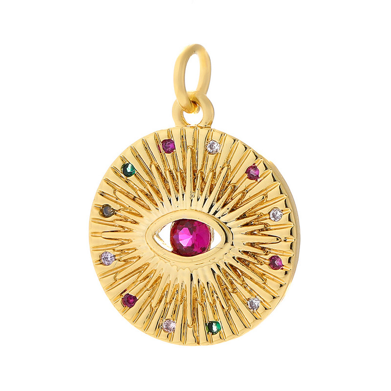 Sirds mīlestības piekariņi juvelierizstrādājumu izgatavošanas piederumiem Zvaigzne Evil Blue Eye Zelta krāsas pārklājums CZ Diy Auskaru Kuloni Piekariņi rotaslietām