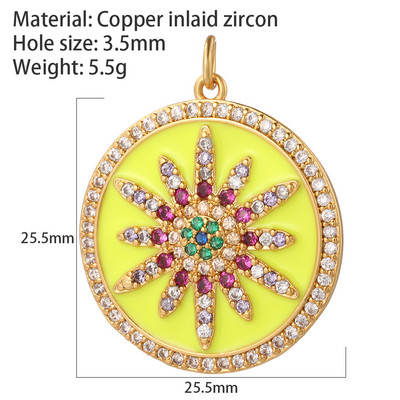 Oslikani emajlom Mjesec Zvijezda Privjesci za izradu nakita Privjesak zlatne boje Diy Naušnice Narukvica Ogrlica Privjesci Dodaci