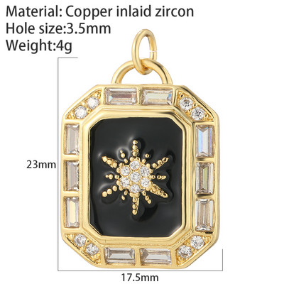 Oslikani emajlom Mjesec Zvijezda Privjesci za izradu nakita Privjesak zlatne boje Diy Naušnice Narukvica Ogrlica Privjesci Dodaci