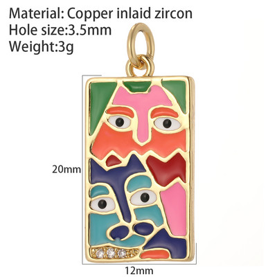 Oslikani emajlom Mjesec Zvijezda Privjesci za izradu nakita Privjesak zlatne boje Diy Naušnice Narukvica Ogrlica Privjesci Dodaci