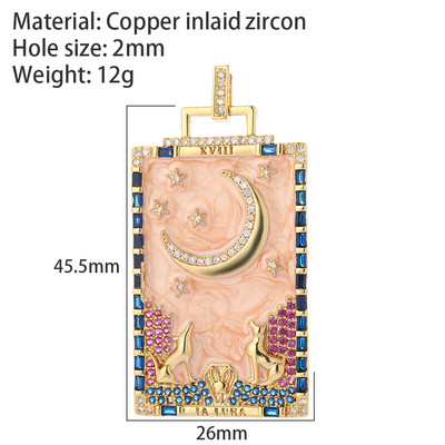 Oslikani emajlom Mjesec Zvijezda Privjesci za izradu nakita Privjesak zlatne boje Diy Naušnice Narukvica Ogrlica Privjesci Dodaci