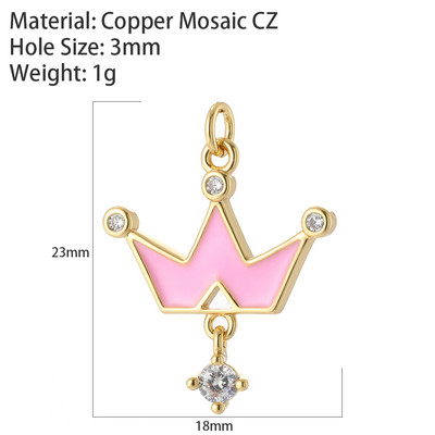 Oslikani emajlom Mjesec Zvijezda Privjesci za izradu nakita Privjesak zlatne boje Diy Naušnice Narukvica Ogrlica Privjesci Dodaci