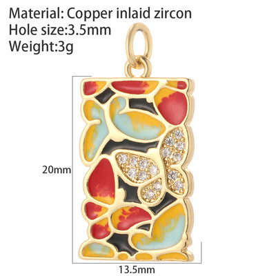 Oslikani emajlom Mjesec Zvijezda Privjesci za izradu nakita Privjesak zlatne boje Diy Naušnice Narukvica Ogrlica Privjesci Dodaci