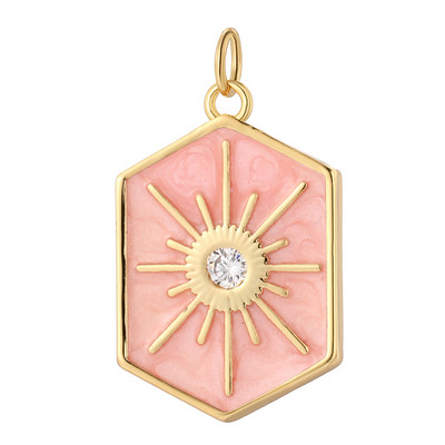 Oslikani emajlom Mjesec Zvijezda Privjesci za izradu nakita Privjesak zlatne boje Diy Naušnice Narukvica Ogrlica Privjesci Dodaci