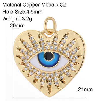 Evil Blue Eye χαριτωμένα σκουλαρίκια Charms Diy κρεμαστό κολιέ Designer Charms Τηλέφωνο Χρυσό χρώμα Κοσμήματα κατασκευής Προμήθειες Evil μενταγιόν