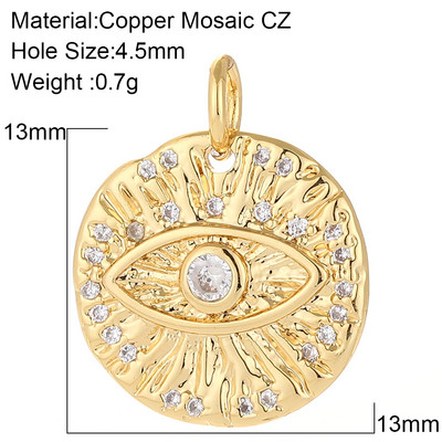 Evil Blue Eye Armsad Kõrvarõngad Amuletid Isetegija ripats Kaelakee Disainer Charms Telefon Kullavärvi Ehted Valmistamistarbed Kuri ripats