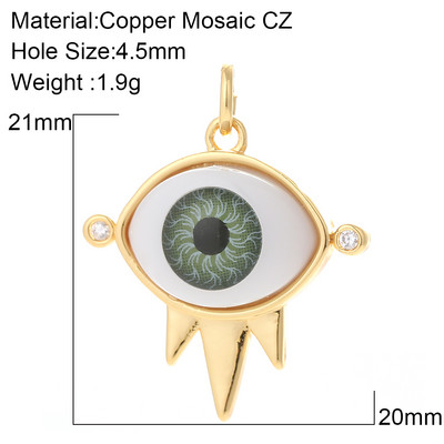 Evil Blue Eye Armsad Kõrvarõngad Amuletid Isetegija ripats Kaelakee Disainer Charms Telefon Kullavärvi Ehted Valmistamistarbed Kuri ripats