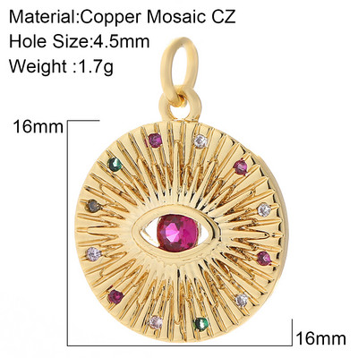 Evil Blue Eye Armsad Kõrvarõngad Amuletid Isetegija ripats Kaelakee Disainer Charms Telefon Kullavärvi Ehted Valmistamistarbed Kuri ripats