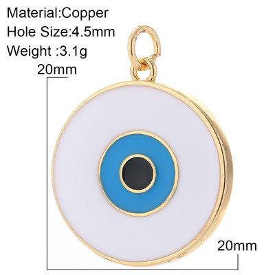 Evil Blue Eye Armsad Kõrvarõngad Amuletid Isetegija ripats Kaelakee Disainer Charms Telefon Kullavärvi Ehted Valmistamistarbed Kuri ripats
