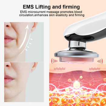 Μηχανή ανύψωσης RF Skin Tightening Συσκευή ανύψωσης προσώπου EMS 7 σε 1 Αναζωογόνηση δέρματος Συσκευή ανόρθωσης προσώπου με ραδιοσυχνότητες