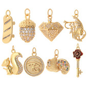 Voverės kankorėžių pakabučiai, skirti papuošalams gaminti, pasidaryk pats auskarai, karoliai, apyrankės, mieli dizainerio pakabukai