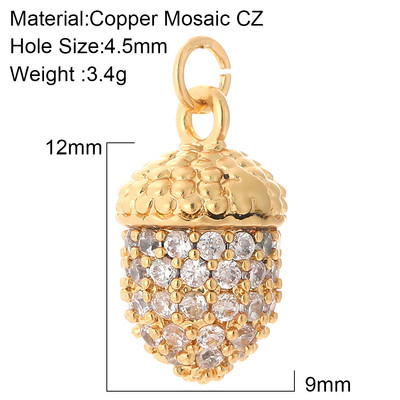 Voverės kankorėžių pakabučiai, skirti papuošalams gaminti, pasidaryk pats auskarai, karoliai, apyrankės, mieli dizainerio pakabukai