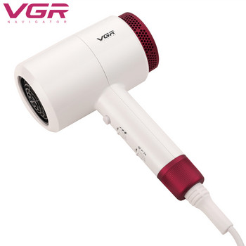 VGR 405 Сешоар за професионална лична хигиена 2-степенна настройка Преносим домакински скорост Температура Домакински горещ и студен вятър