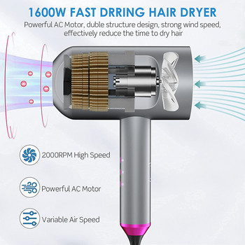 Anion Hair Dryer Portable Diffuser For Hair Dryer Ion Professional Hairdressing Blow Dryer 1800W Blower Hairdryer
