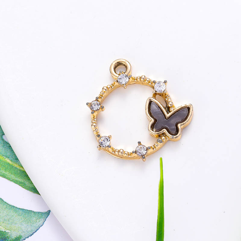 20kom šareni leptir legura cirkon akril životinjski privjesak narukvice ogrlice naušnice nakit za izradu pribora DIY rukotvorine