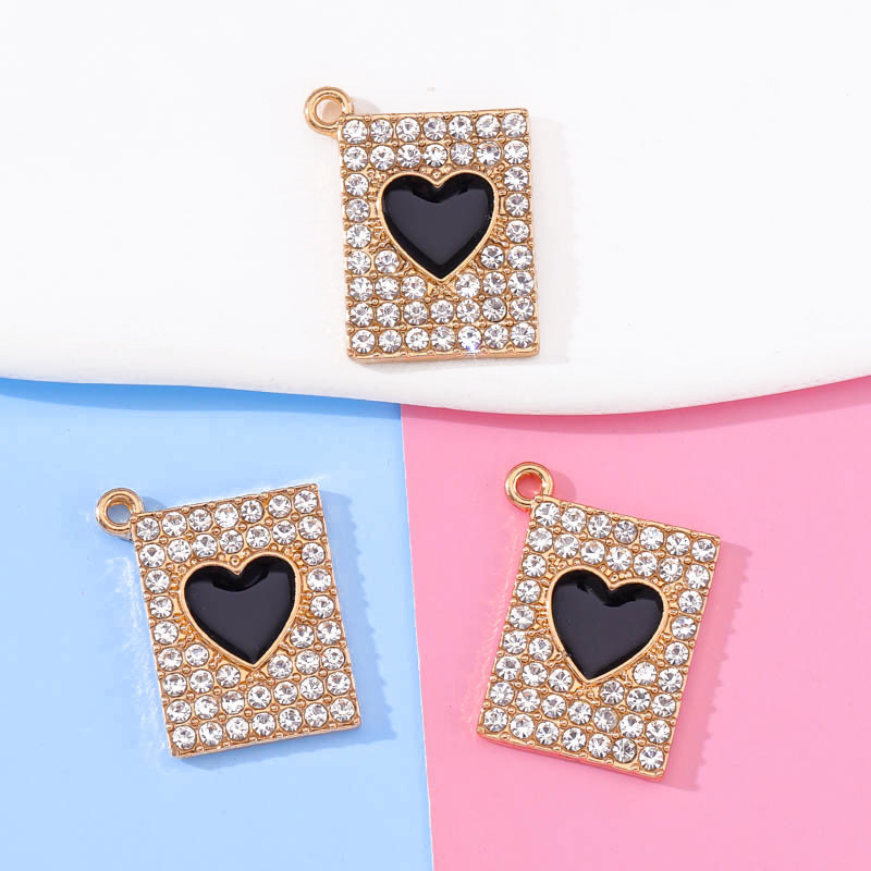 20kom 16*20 mm cirkonsko srce kvadratni privjesak Party luksuzni dodaci za izradu nakita Ogrlica Naušnice Lanac za mobilni telefon DIY rukotvorine