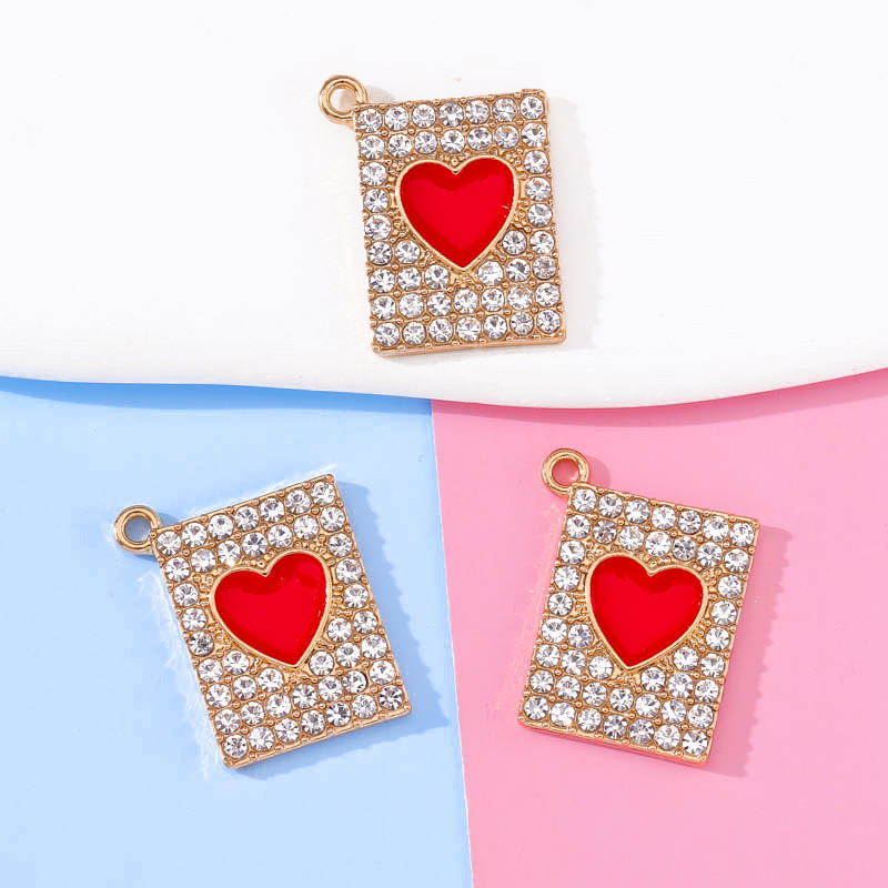 20kom 16*20 mm cirkonsko srce kvadratni privjesak Party luksuzni dodaci za izradu nakita Ogrlica Naušnice Lanac za mobilni telefon DIY rukotvorine