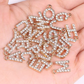 20 tk/partii sädelev kristalltsirkooniumoksiid, 26 kirjaga ripats naistele kaelakee kõrvarõngad, ehted sulamist kivikivist võluripatsi isetegemise komplekt