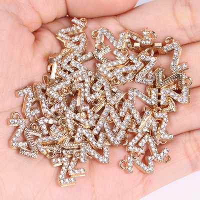 20 tk/partii sädelev kristalltsirkooniumoksiid, 26 kirjaga ripats naistele kaelakee kõrvarõngad, ehted sulamist kivikivist võluripatsi isetegemise komplekt