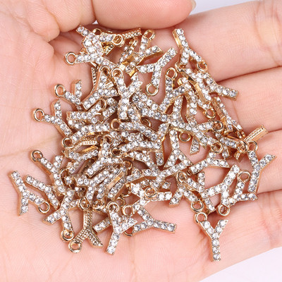 20 tk/partii sädelev kristalltsirkooniumoksiid, 26 kirjaga ripats naistele kaelakee kõrvarõngad, ehted sulamist kivikivist võluripatsi isetegemise komplekt