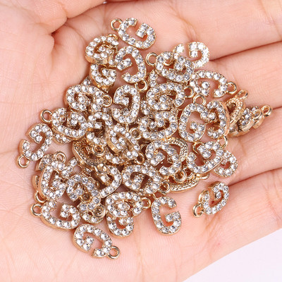 20 tk/partii sädelev kristalltsirkooniumoksiid, 26 kirjaga ripats naistele kaelakee kõrvarõngad, ehted sulamist kivikivist võluripatsi isetegemise komplekt