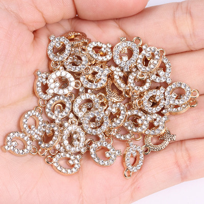 20 tk/partii sädelev kristalltsirkooniumoksiid, 26 kirjaga ripats naistele kaelakee kõrvarõngad, ehted sulamist kivikivist võluripatsi isetegemise komplekt