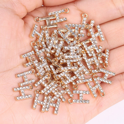 20 tk/partii sädelev kristalltsirkooniumoksiid, 26 kirjaga ripats naistele kaelakee kõrvarõngad, ehted sulamist kivikivist võluripatsi isetegemise komplekt