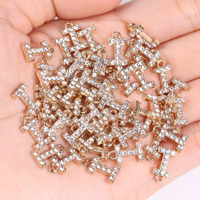 20 tk/partii sädelev kristalltsirkooniumoksiid, 26 kirjaga ripats naistele kaelakee kõrvarõngad, ehted sulamist kivikivist võluripatsi isetegemise komplekt