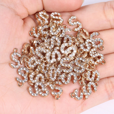 20 tk/partii sädelev kristalltsirkooniumoksiid, 26 kirjaga ripats naistele kaelakee kõrvarõngad, ehted sulamist kivikivist võluripatsi isetegemise komplekt