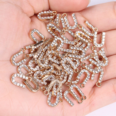 20 tk/partii sädelev kristalltsirkooniumoksiid, 26 kirjaga ripats naistele kaelakee kõrvarõngad, ehted sulamist kivikivist võluripatsi isetegemise komplekt