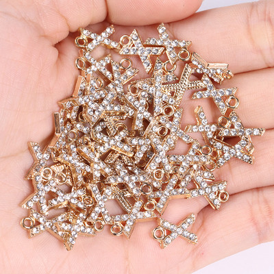 20 tk/partii sädelev kristalltsirkooniumoksiid, 26 kirjaga ripats naistele kaelakee kõrvarõngad, ehted sulamist kivikivist võluripatsi isetegemise komplekt