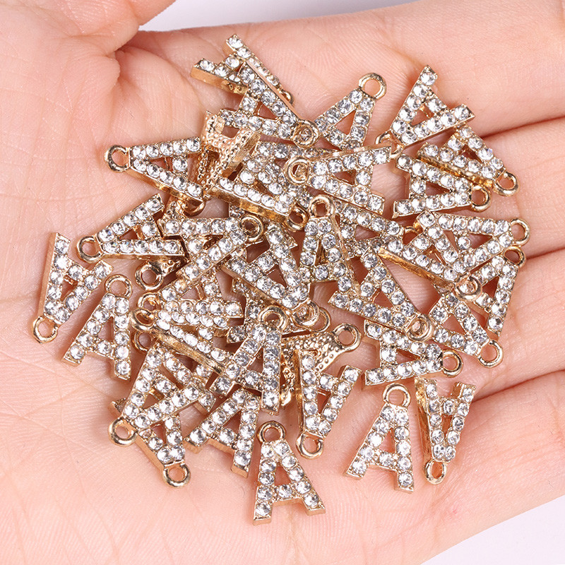 20 tk/partii sädelev kristalltsirkooniumoksiid, 26 kirjaga ripats naistele kaelakee kõrvarõngad, ehted sulamist kivikivist võluripatsi isetegemise komplekt