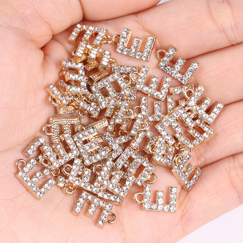 20 tk/partii sädelev kristalltsirkooniumoksiid, 26 kirjaga ripats naistele kaelakee kõrvarõngad, ehted sulamist kivikivist võluripatsi isetegemise komplekt