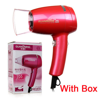 Mini uscător de păr portabil real 1000 W zgomot redus uniform vânt fierbinte uscător de păr pliabil de călătorie 220 V uscător de păr compact