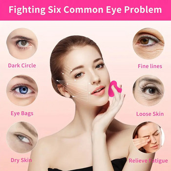 Мини масажор за лице и очи Намаляване на бръчките по лицето/очите Против стареене Подмладяване на кожата Намалява тъмните кръгове Инструменти за грижа за кожата на лицето