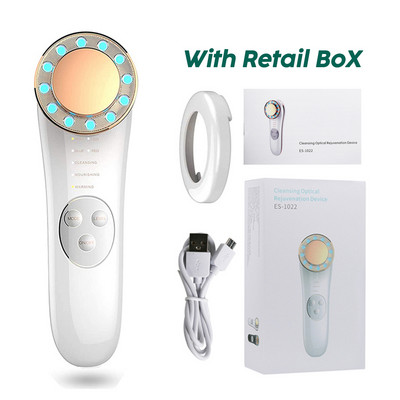 7 u 1 Galvanski masažer za lice Crveno i plavo svjetlo Alati za njegu kože Uređaj za podizanje lica EMS mikrostrujni uređaj za zatezanje lica