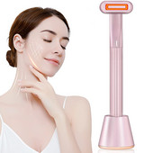 4 u 1 štapić za lice Mikrostrujni toplinski terapeutski 360° rotirajući štapić za uljepšavanje očiju za smanjenje bora Alat za njegu kože lica protiv starenja