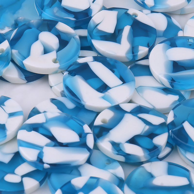 10 tk 18x18mm segavärvi ümmargune väike võluripats akrüülist kõrvarõnga kaelakee meisterdamiseks ehete tegemiseks, võtmehoidja juukseaksessuaarid