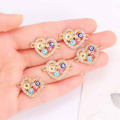 10kom od legure cirkonija turski grčki vražje oko privjesak modni Evil Eye privjesci ogrlica narukvica estetski DIY nakit dodatak