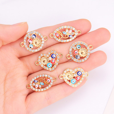 10kom od legure cirkonija turski grčki vražje oko privjesak modni Evil Eye privjesci ogrlica narukvica estetski DIY nakit dodatak