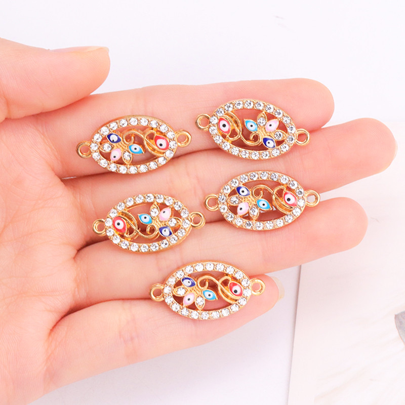 10kom od legure cirkonija turski grčki vražje oko privjesak modni Evil Eye privjesci ogrlica narukvica estetski DIY nakit dodatak
